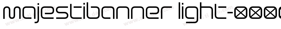 majestibanner light字体转换